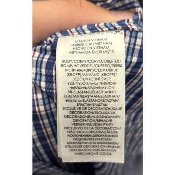 Polo Ralph Lauren Dress Shirt Men 2XL XXL TTG Performance Fit Nylon Blend Blue - Picture 6 of 6